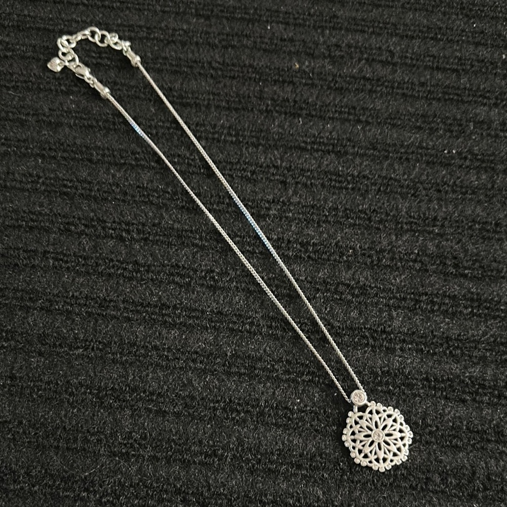 Brighton Silver Mandala Pendant Necklace
